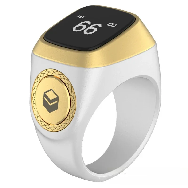 Smart Wear Zikr Ring Azan Time Smart Ring Counter Bluetooth Luminous Smart Ring Timer Touch Screen Hidden Point Count Smart Wear