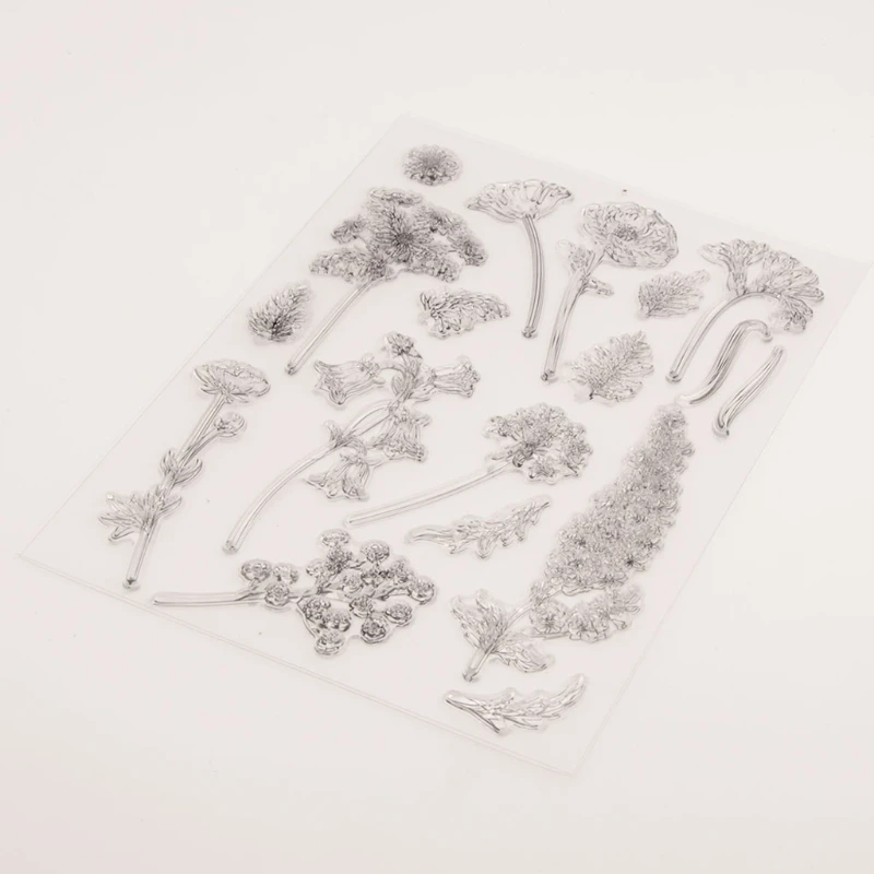 Various Flowers Silicone Clear Seal Stamp DIY Scrapbooking Embossing Photo Album Decorative Paper Card Craft