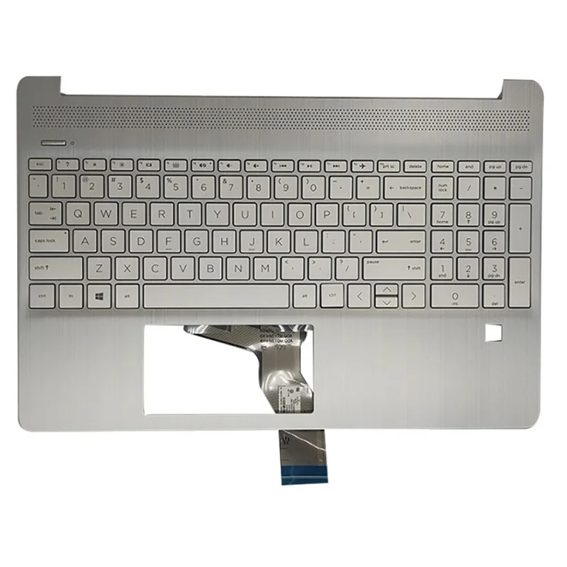 

New Palmrest Upper Case Keyboard Bezel Cover For HP 15 dy 15-DY TPN-Q222 US L63579-001 SILVERS
