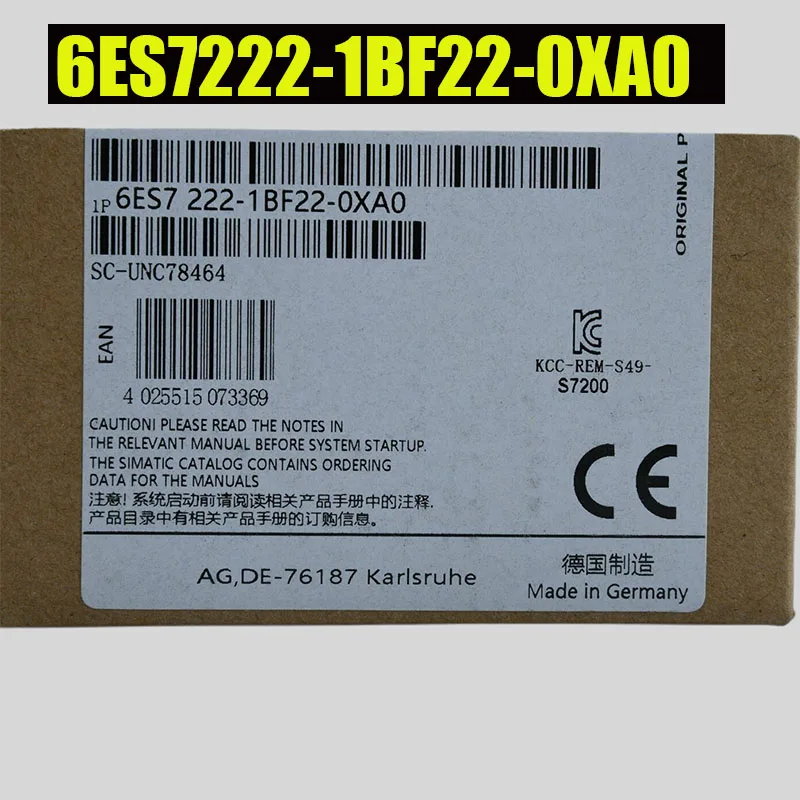 

1 piece 6ES7 222-1BF22-0XA0 S7-1200 input module 6ES7222-1BF22-0XA0 New in box 1 year warranty