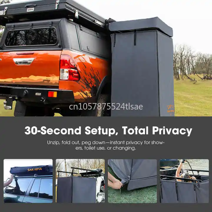 Tente Latérale Pour Douche Et WC Camping-car - Neuf, Portable, Dimensions 100x100x180 Cm