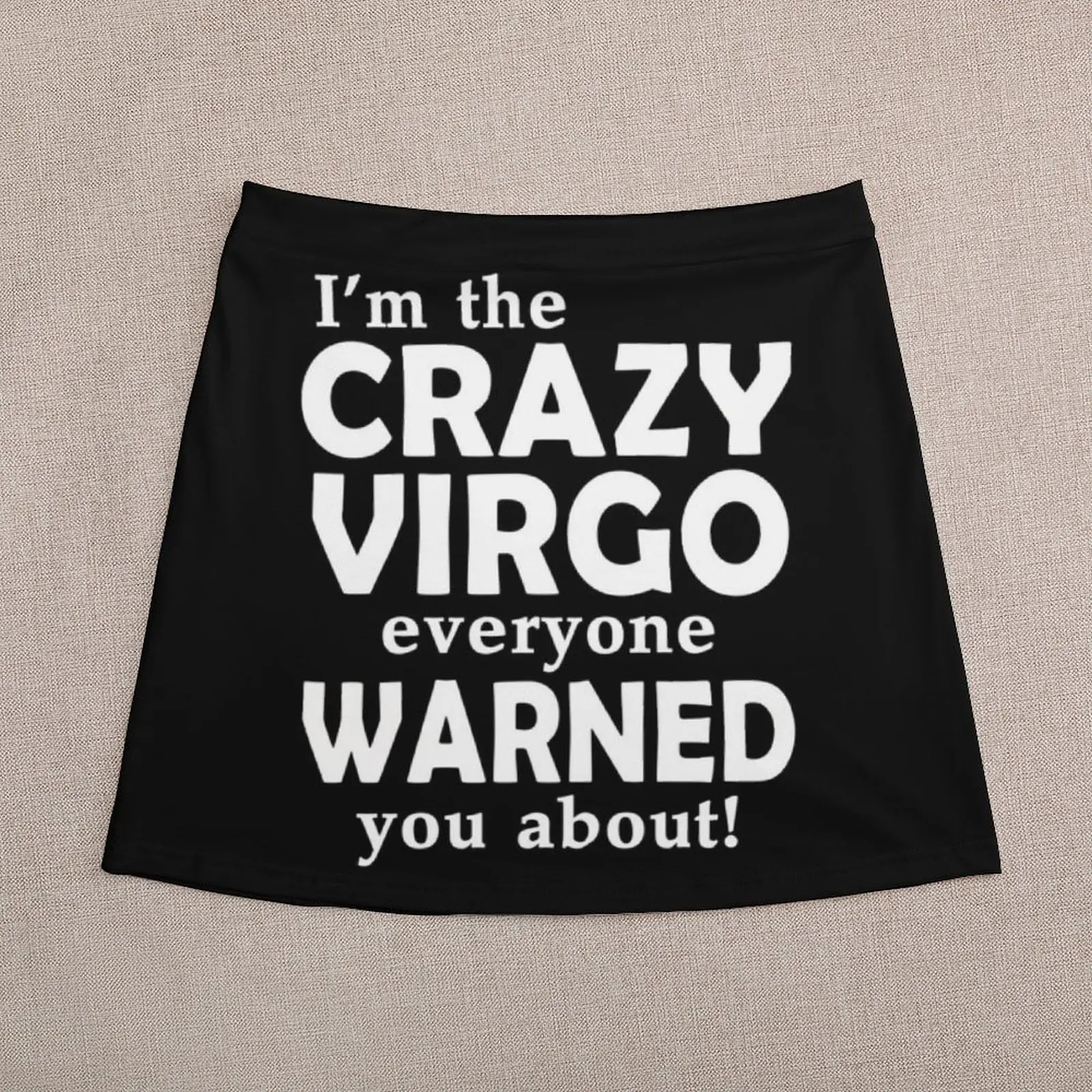I'm The Crazy Virgo Everyone Warned You About Mini Skirt School skirt Women's clothing luxury women's skirt