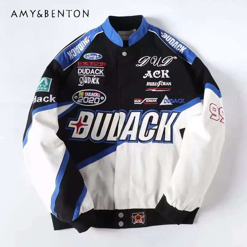 

2023 New Top Embroidery Male Female Trendy Brand Hip Hop Streetwear Loose Baseball Uniform Autumn Winter Thickening Coat Jackets