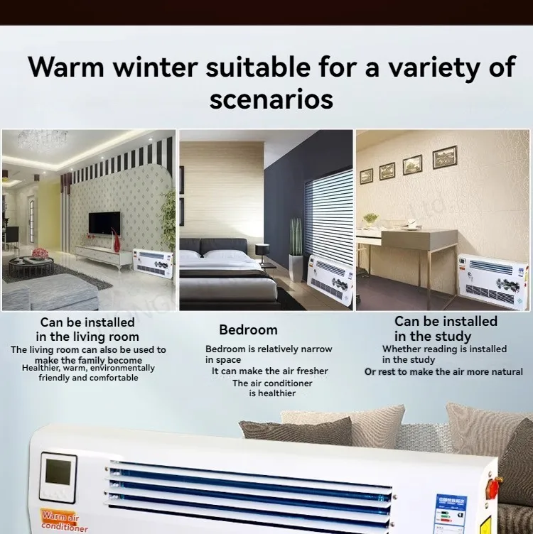 Water Air Conditioning Wall Mounted Water Heating Air Conditioning Fan Coil Radi