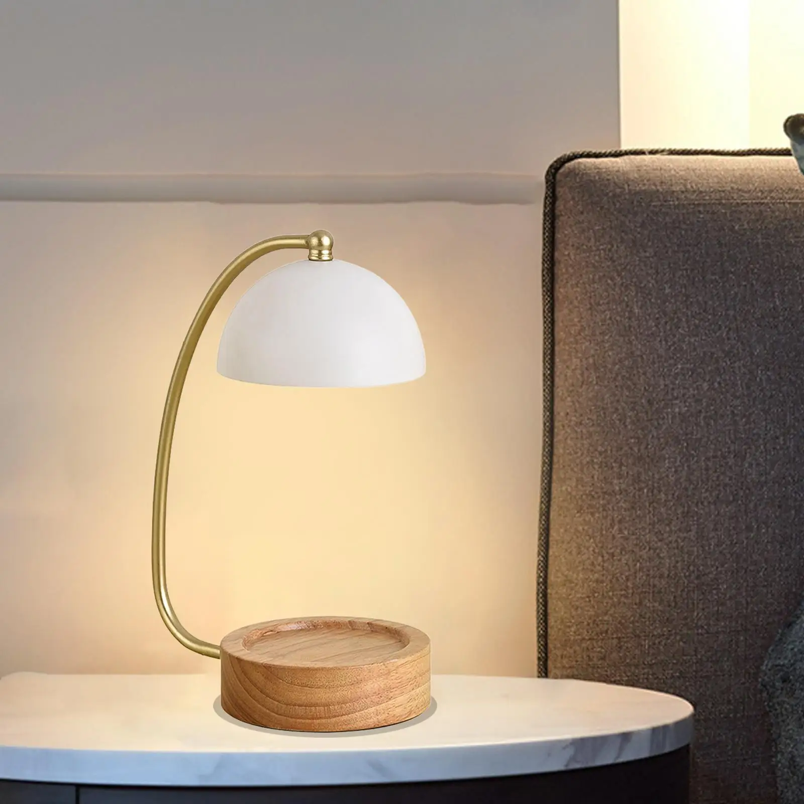Adjustable Melting Wax Lamp Candle Warmer Candle Holder Top Down Fragrance Diffuser Electric Heater Night Light for Yoga SPA