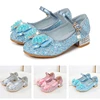 Shiny Butterfly Princess Elsa Shoes for Girls Halloween High Heels Shoes Christmas Cosplay Masquerade Birthday Party Sandals 1