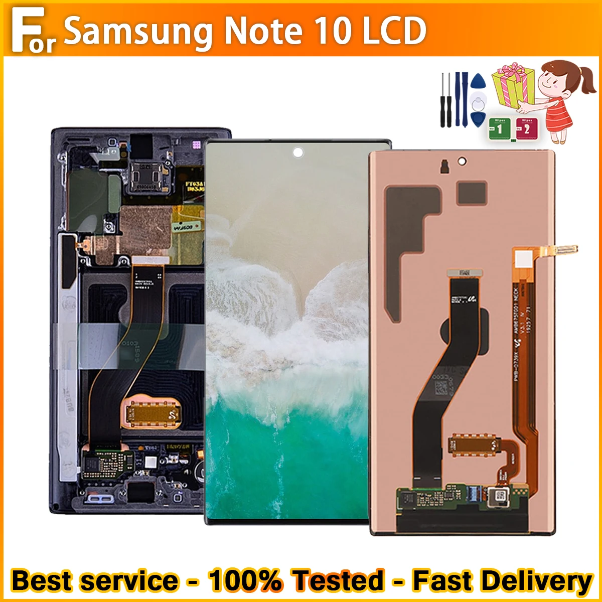 AMOLED High Quality For Samsung Galaxy Note 10 N970F N970 N970 LCD