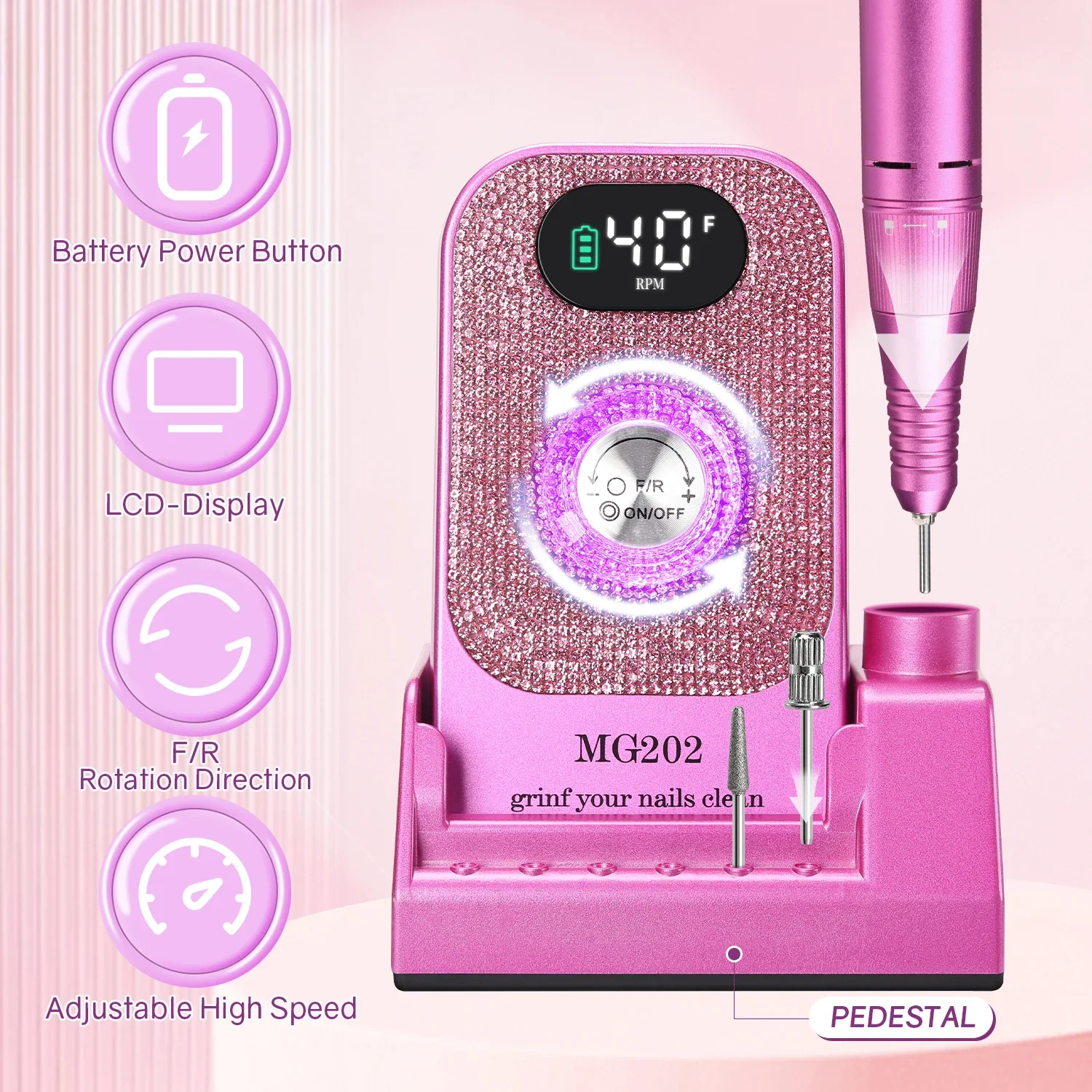 40000RPM Nail Drill Machine Professional Drill for Nail