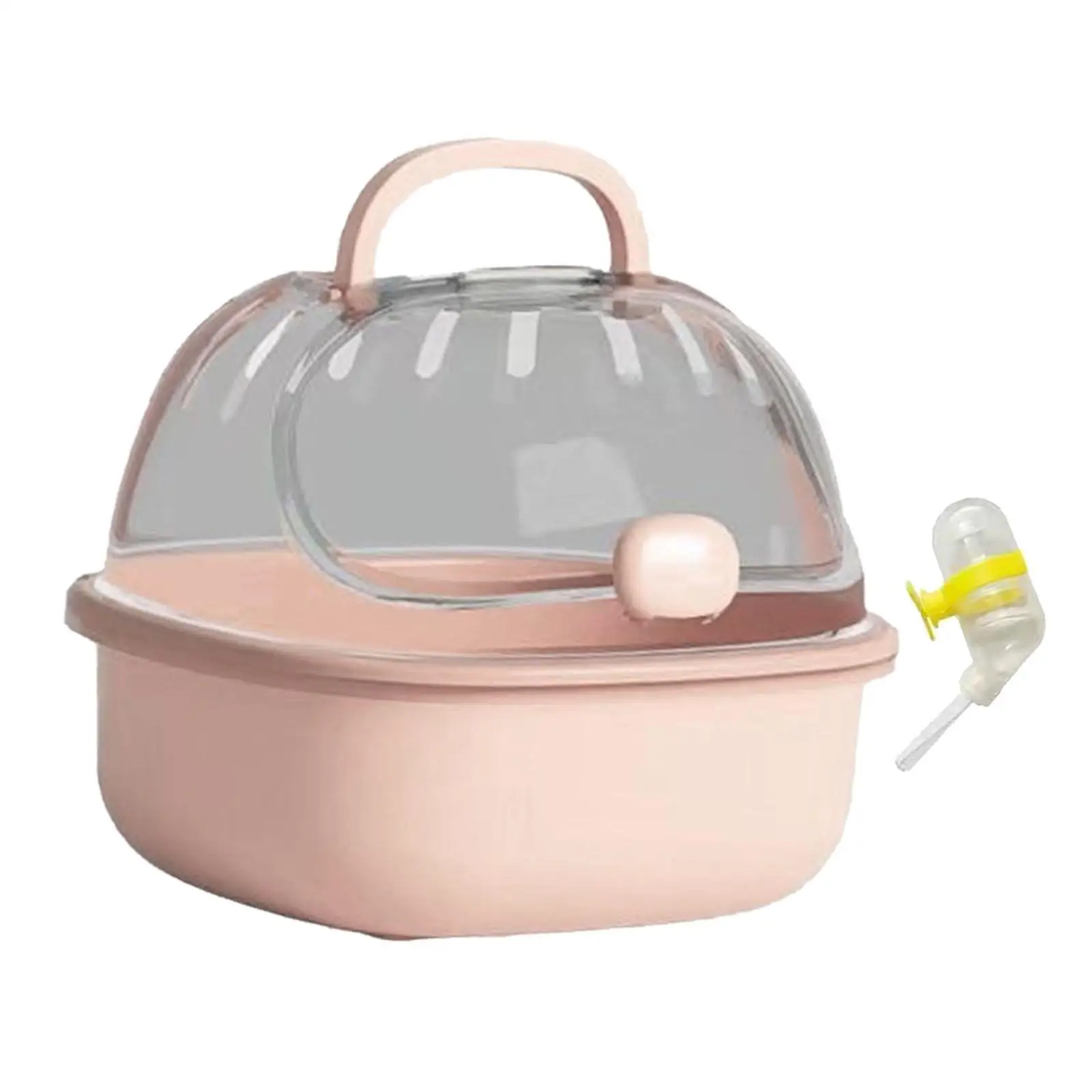 Hamster Travel Carrier Cage Chinchilla Cage Clear Small Animal Carry Cage for Hedgehog Ferrets Chinchilla Outdoor Small Animals