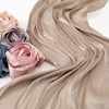 Newest Plain Shimmer Hijab Silk Wrinkle Scarf Muslim Woman Hijab Shawls Islam Woman Long Wraps Femme Headband Pure Turban 4