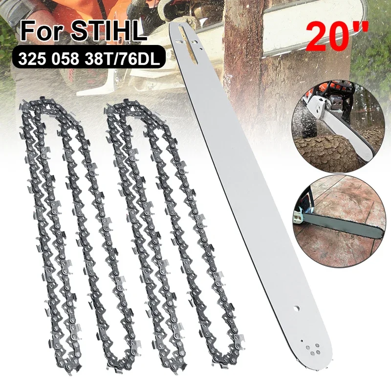 20 Inch Chainsaw Guide Bar with Saw Chain 325 76DL For STIHL MS290 MS291-310-340-360-380-391-440 Saw Bracket Cutter 2