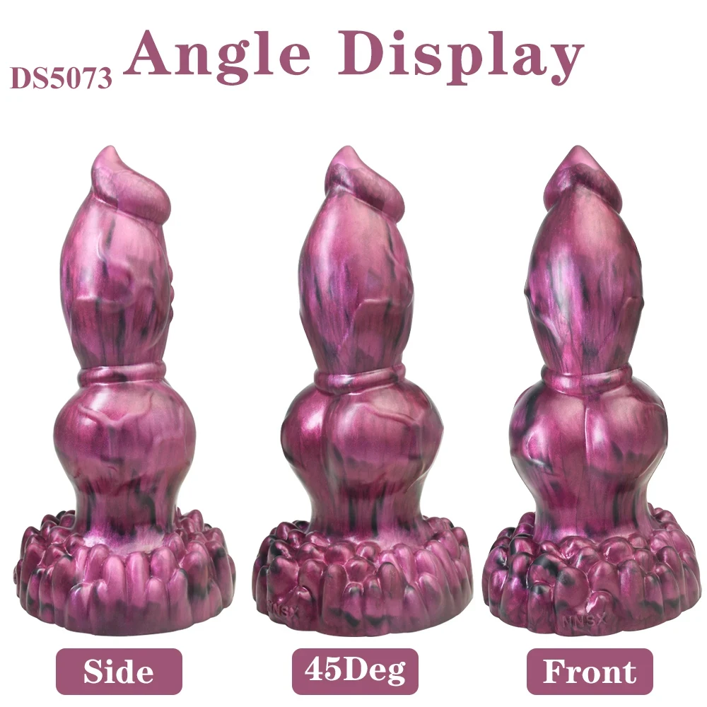 Silicone fantasia lobo dildo 2.95 Polegada de espessura nó butt plug massager da próstata homens brinquedo do sexo anal para as mulheres estimulador vaginal