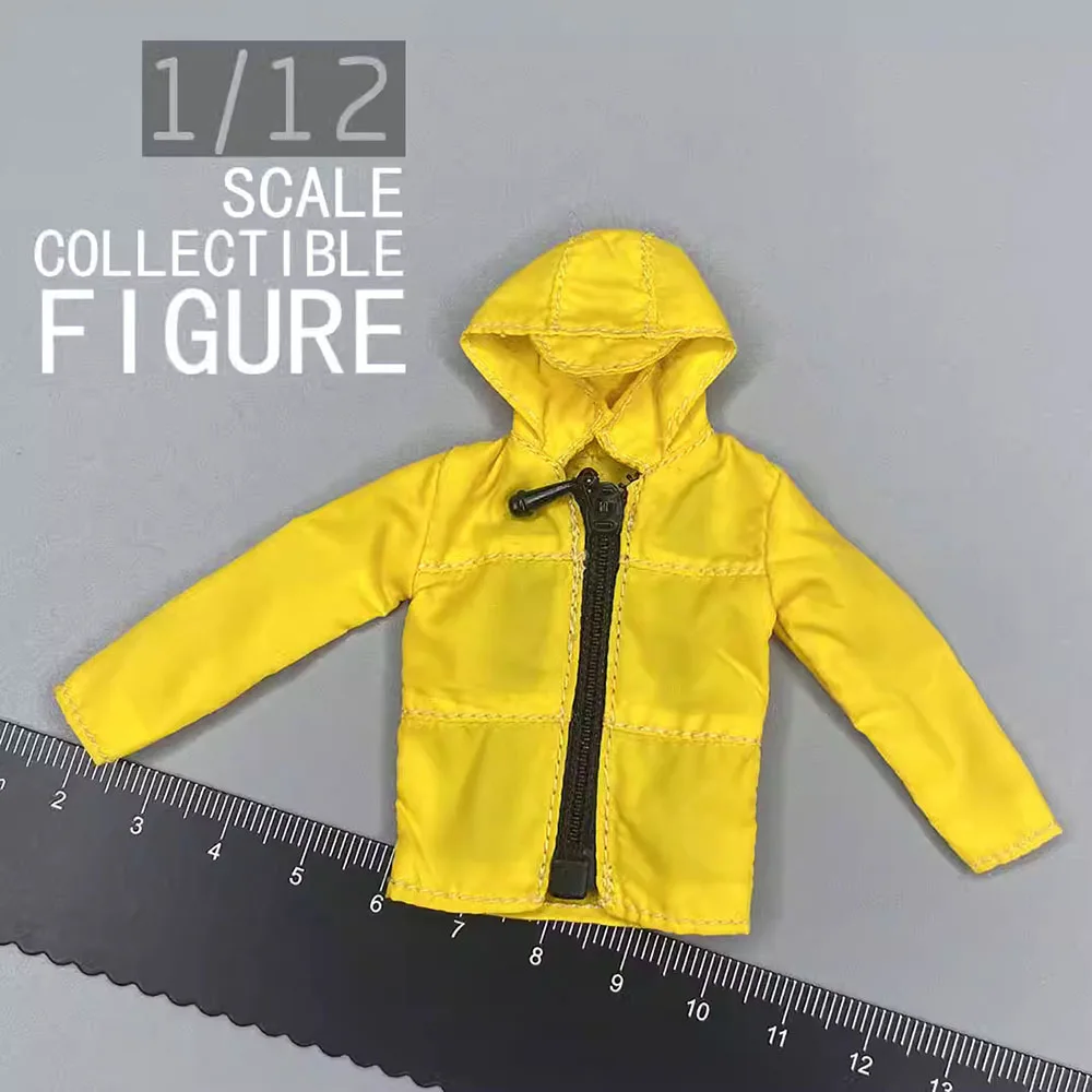 

3ATOYS 1/12 Fashion Trendy Hoodie Coat Tops Jacket 3 Colors for Option Fit 6" DAM CF SHF MEZCO Action Figure Collectable DIY