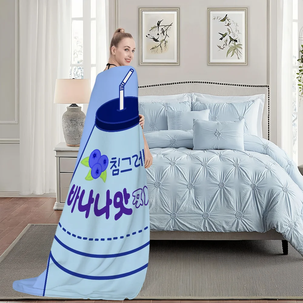 Funny Cute B-Binggrae Blanket Plush Nap Sofa rug for Living Room Warm Office Bedroom Birthday Home Travel Kid Gifts 6
