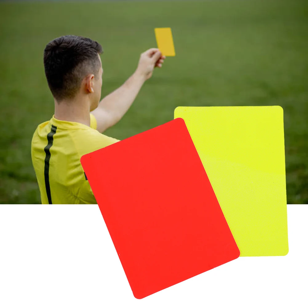 2 шт., красный и желтый рефери для игры в футбол