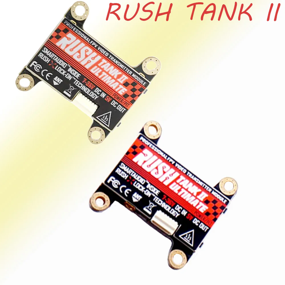 

RUSHFPV Радиоуправляемый гоночный резервуар II Ultimate VTX 5,8G 48CH RaceBand 25mW 200mW 500mW 800mW регулируемый FPV VTX 2-8S