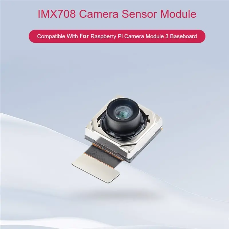 T43C-IMX708-120 카메라 센서 모듈,120 ° FOV, 자동 초점 지원, 라즈베리 파이 카메라 모듈 3 베이스보드용