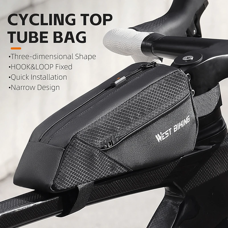 WEST BIKING borsa da bicicletta portatile 1L Bike Top Tube borsa a WEST BIKING borsa da bicicletta portatile 1L Bike Top Tube borsa a