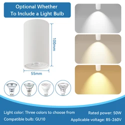 Modern Surface Mounted LED Ceiling Spotlight for Home and Kitchen Lighting (Warm Light Blub)
