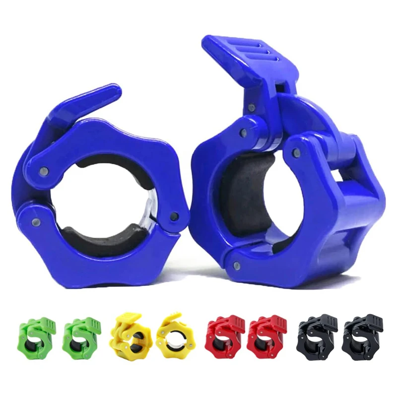 

1pair Barbell Clamps 28/30mm Weightlifting Clamps Weight Bar Collars Dumbbell Quick Release Clips Strength Training Bodybuilding