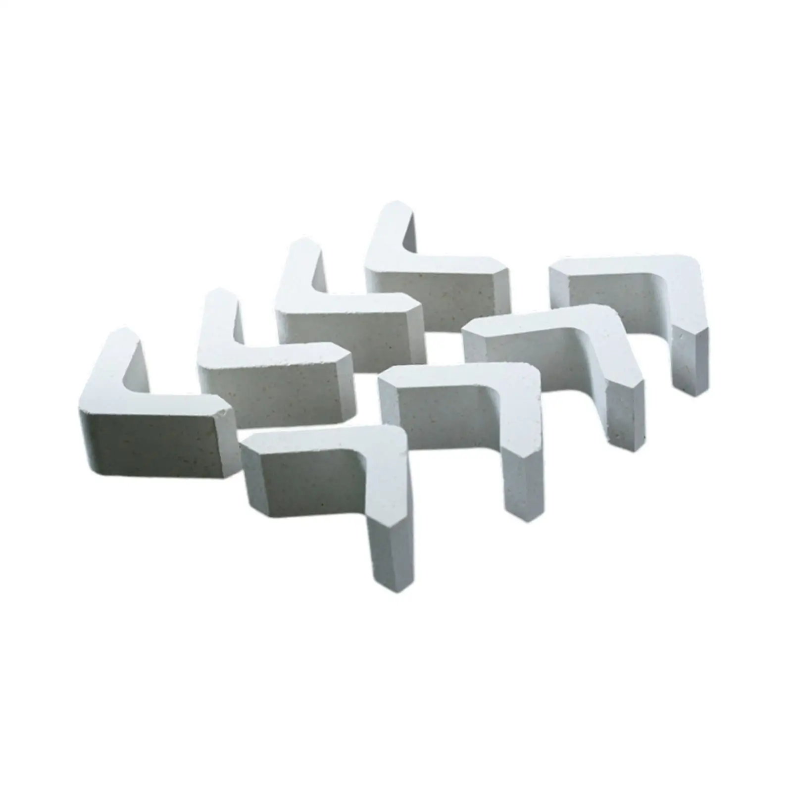 8 Pieces Kiln Shelf Supports Pottery Kiln Firing Tools L Shaped High Temperature Resistant Kiln Accessories Kiln Shelf Stilts