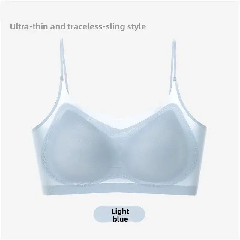 Summer Thin Mesh Seamless Strap Underwear Women Beautiful Back Breathable Gathered Push up Anti Sagging Large Size Bra