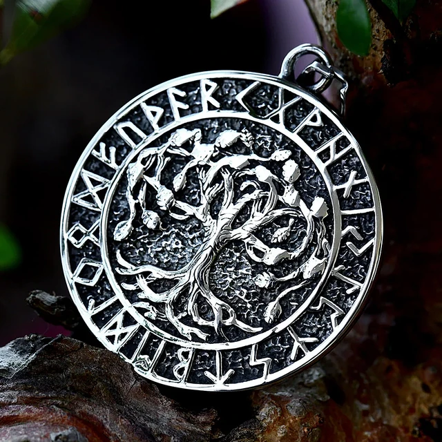 Collier Arbre De Vie  En Argent 925 Ou Acier – Viking Shop