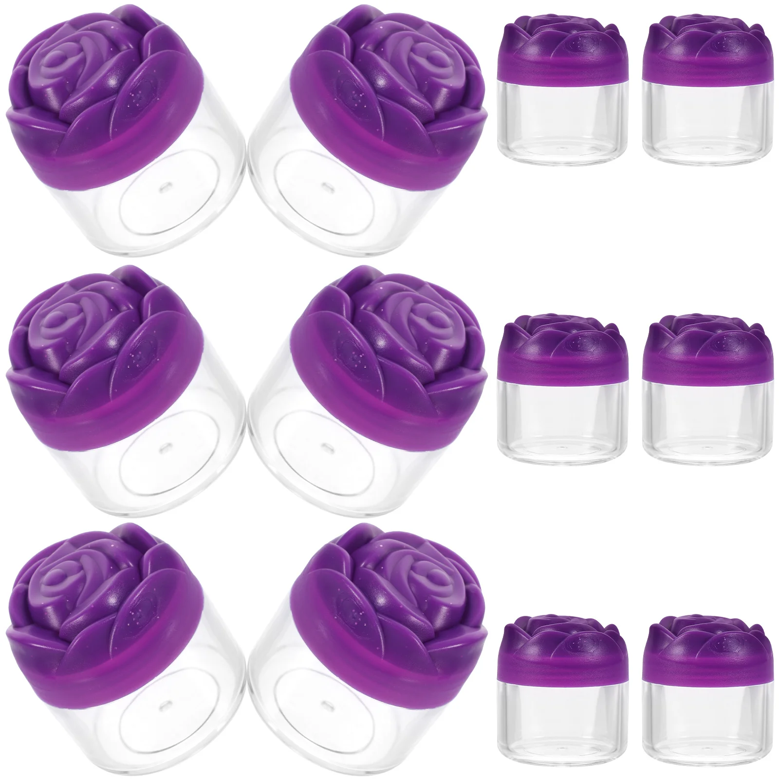 12 Pcs Travel Can Bottled Miss Moisturizer Face Cream Plastic Lip Balm Containers Containers
