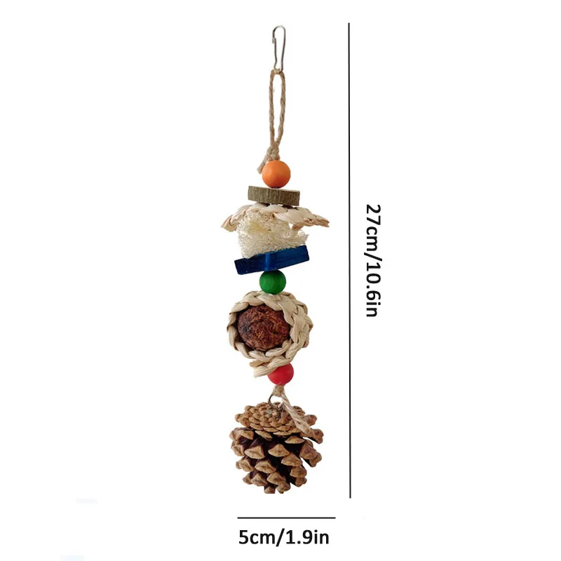 Bird Toys Natural Rattan Pine Balls for Parrots