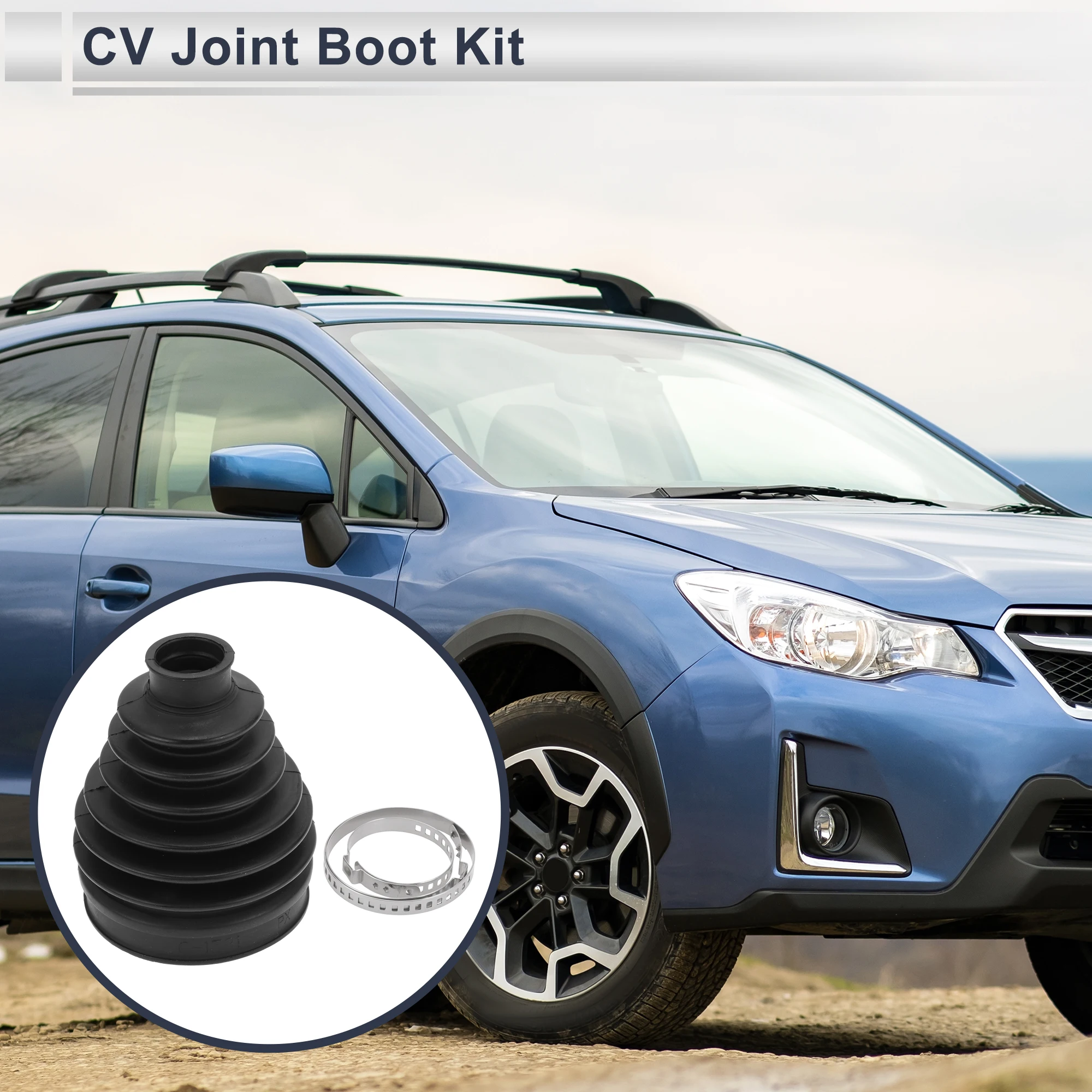X Autohaux No.28396SG010 Outer CV Joint Boot Kit with Clamps for Subaru Crosstrek for Subaru Forester 2014-