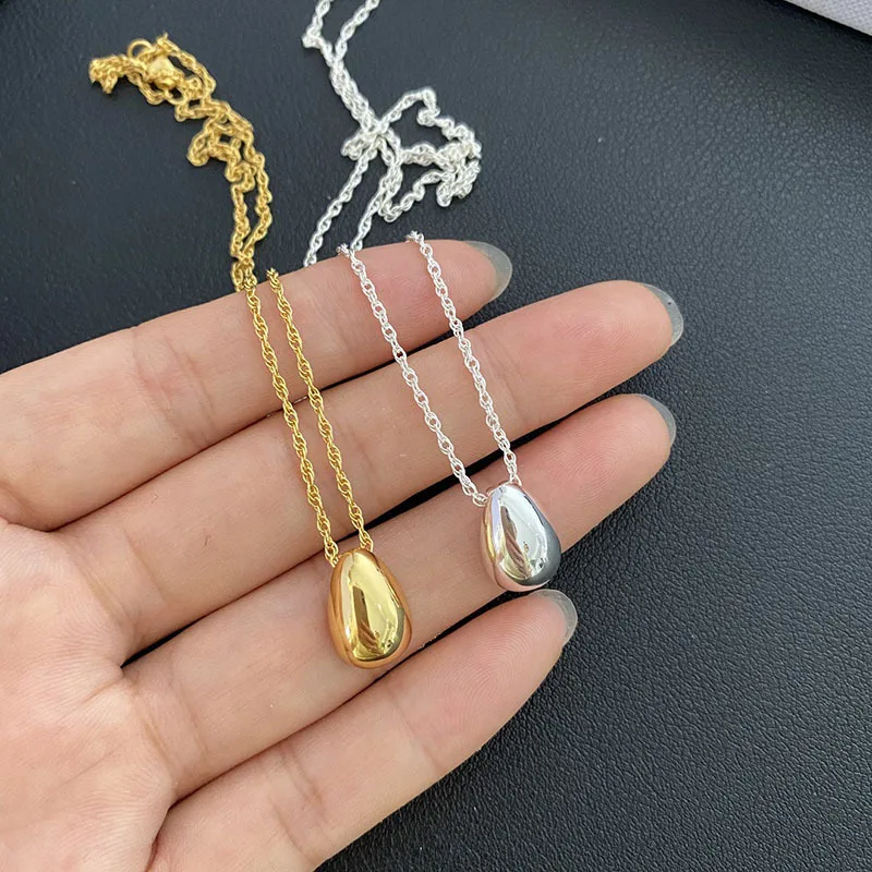 

Женское ожерелье с подвеской в стиле Френч, элегантное глянцевое ожерелье до ключиц в минималистическом стиле, ювелирное изделие в подарок, новинка