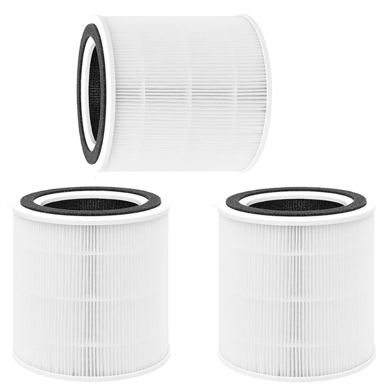 

3PCS Replacement Filters For Taotronics TT-AP005 Air Purifier, H13 True HEPA And Activated Carbon Filter Parts Accessories