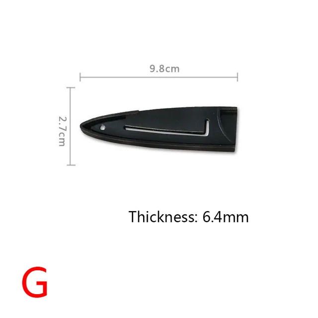 Plastic Chef Knife Covers Blade Protector Black Edge Guards