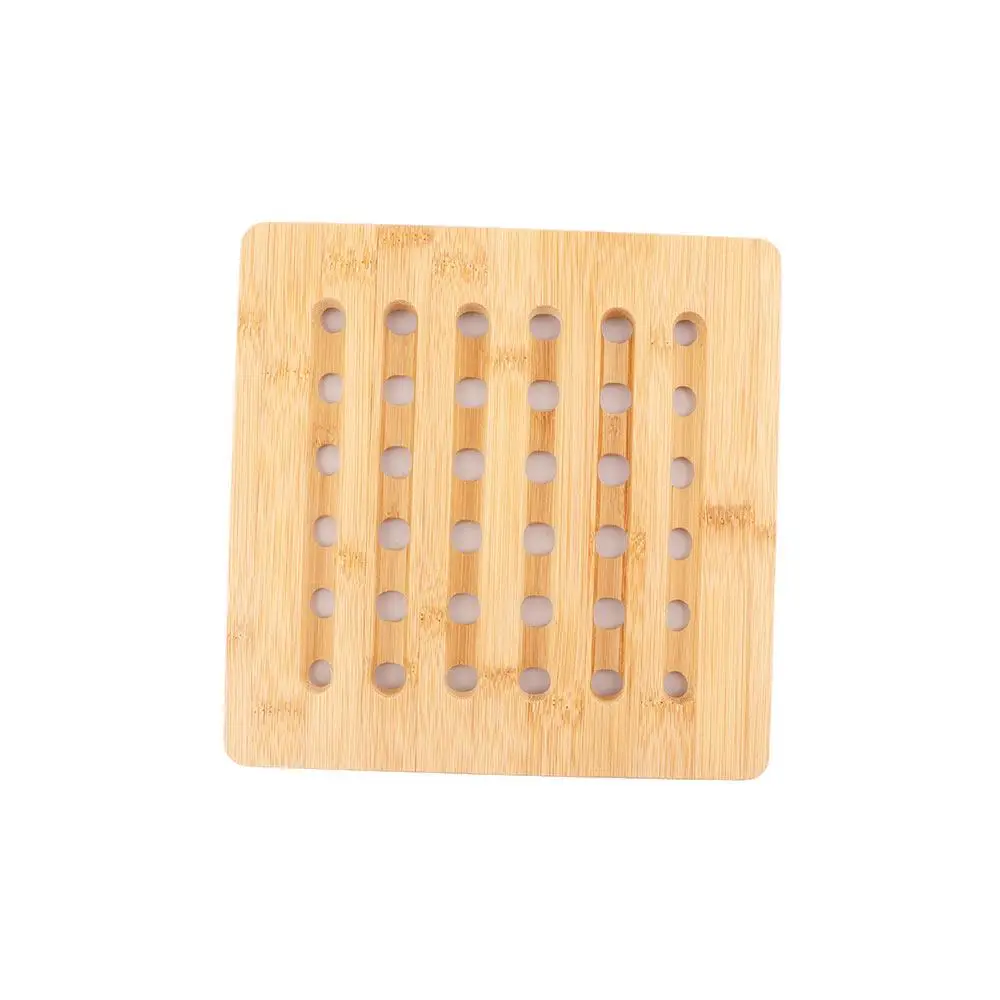 Description Picture 6 of itemNatural Bamboo Trivet, Set of 4 Non-Slip Heat Resistant Mat for Kitchen Hot Dishes, Pots and Pans