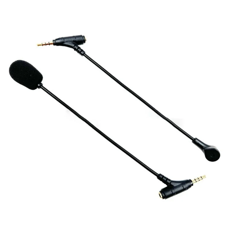 헤드 장착형 헤드폰 게임용 헤드셋용 교체용 마이크 3.5mm 분리형 게임 마이크 붐