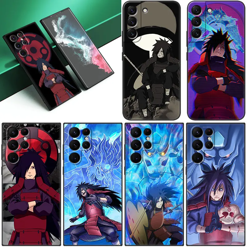 Custodia Per Telefono Anime Madara Uchiha Per Samsung Galaxy S23 S22 S21 Ultra S20 Fe 5G S10E S10 Lite S8 S9 Plus S7 Edge Cover Nera