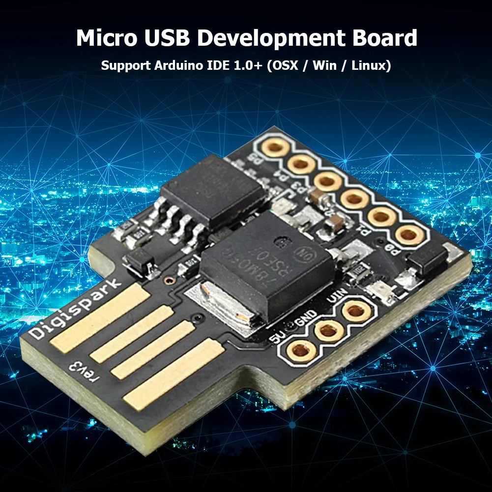 Arduino IDE 1.0+ OSX/Win ATTINY85 Taşınabilir Mini Modül Mikro USB Geliştirme Kartları Digispark Kickstarter_voghion.com