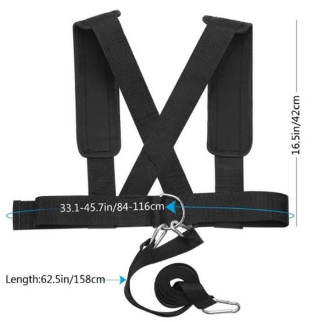 Strength Weighting Training Straps, Sled Belt, Harness, Pull Rope, Vest, Fitness Equipment, Resistance Bands, Agility Training 4