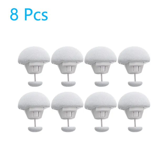 8pcs white
