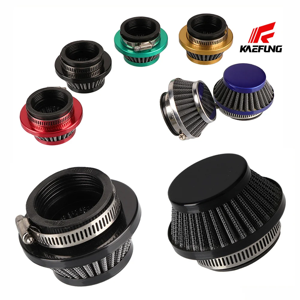 5mm 38mm 42mm 45mm 48mm 50mm 60mm Universal Motorcycle Air Filter Head Air Cleaner for Scooter Off-road ATV Quad Dirt Pit Bike