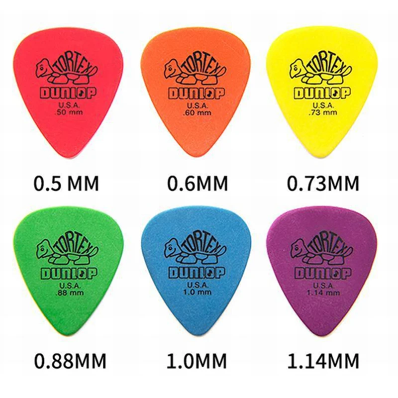Variety Pack of Dunlop Guitar Picks - Multiple Thickness Options for Electric and Bass Guitars