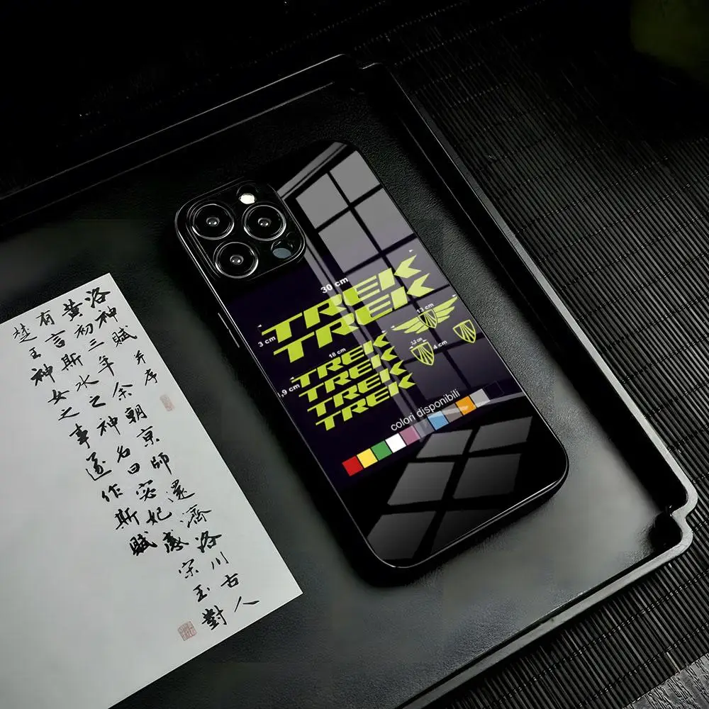 Custodia Per Telefono Trek Bicycles Per Iphone 15 13 12 14 11 Pro Max Mini X Xr Xs 8 7 Puls 6 Cover In Vetro