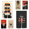 Japanese Door Curtain Sushi House Tea Dining Izakaya Kitchen Hallway Partition Doorway Curtain Entrance Hanging Half-Curtain 1