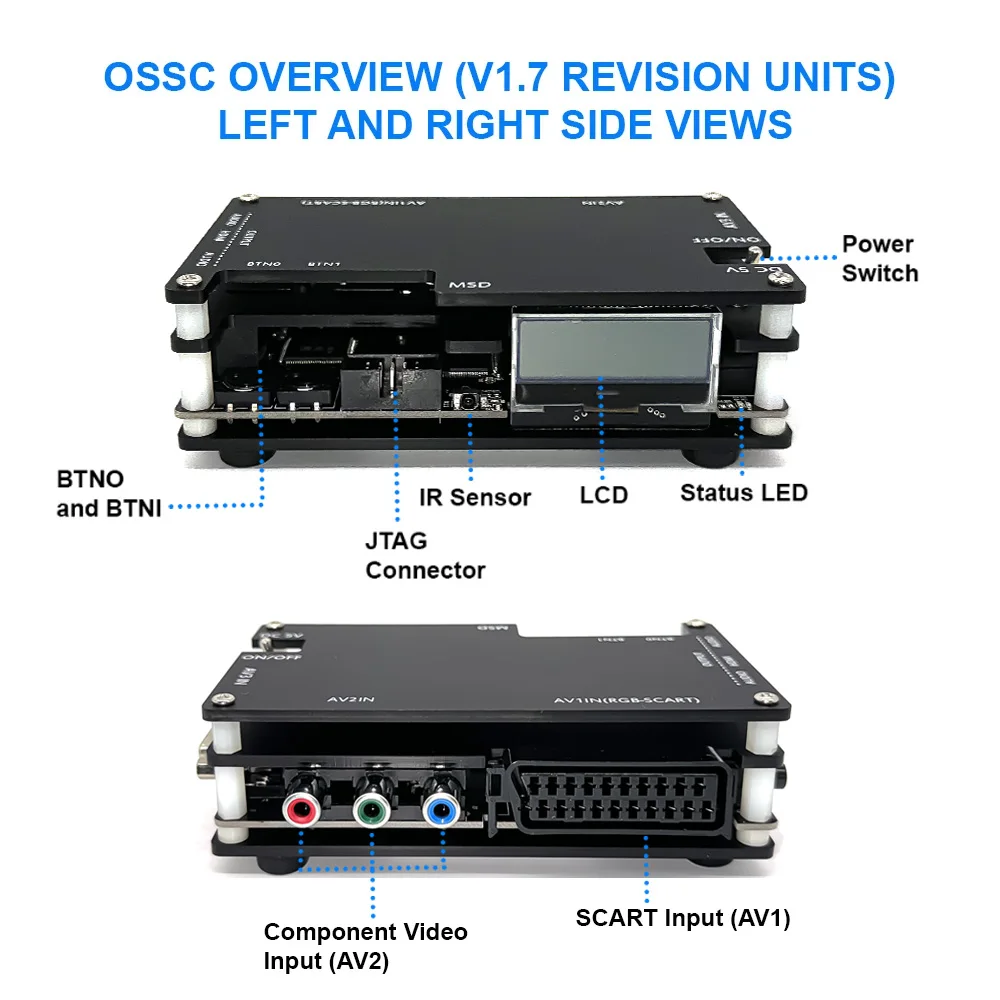 OSSC V1.7 HDMI Adapter Open Source Scan Converter for PS2 SEGA