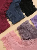 5 pièces/ensemble femmes coton culottes dentelle florale sous-vêtements intimes à la mode Patchwork dentelle slips femme doux caleçons Lingerie S-XL 4