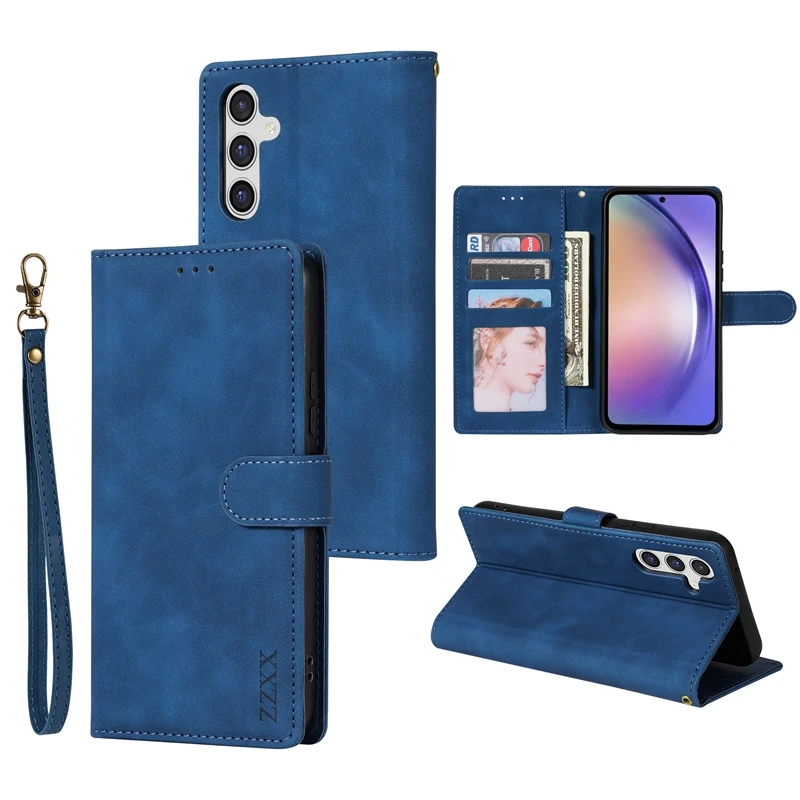 thumbnail image 1 of Wallet Card Framework Magnetic Flip Leather Case For Samsung Galaxy A03 A04s A12 A13 A14 A23 A31 A32 A33 A34 A51 A52 A53 A54 A71, 1 of 5