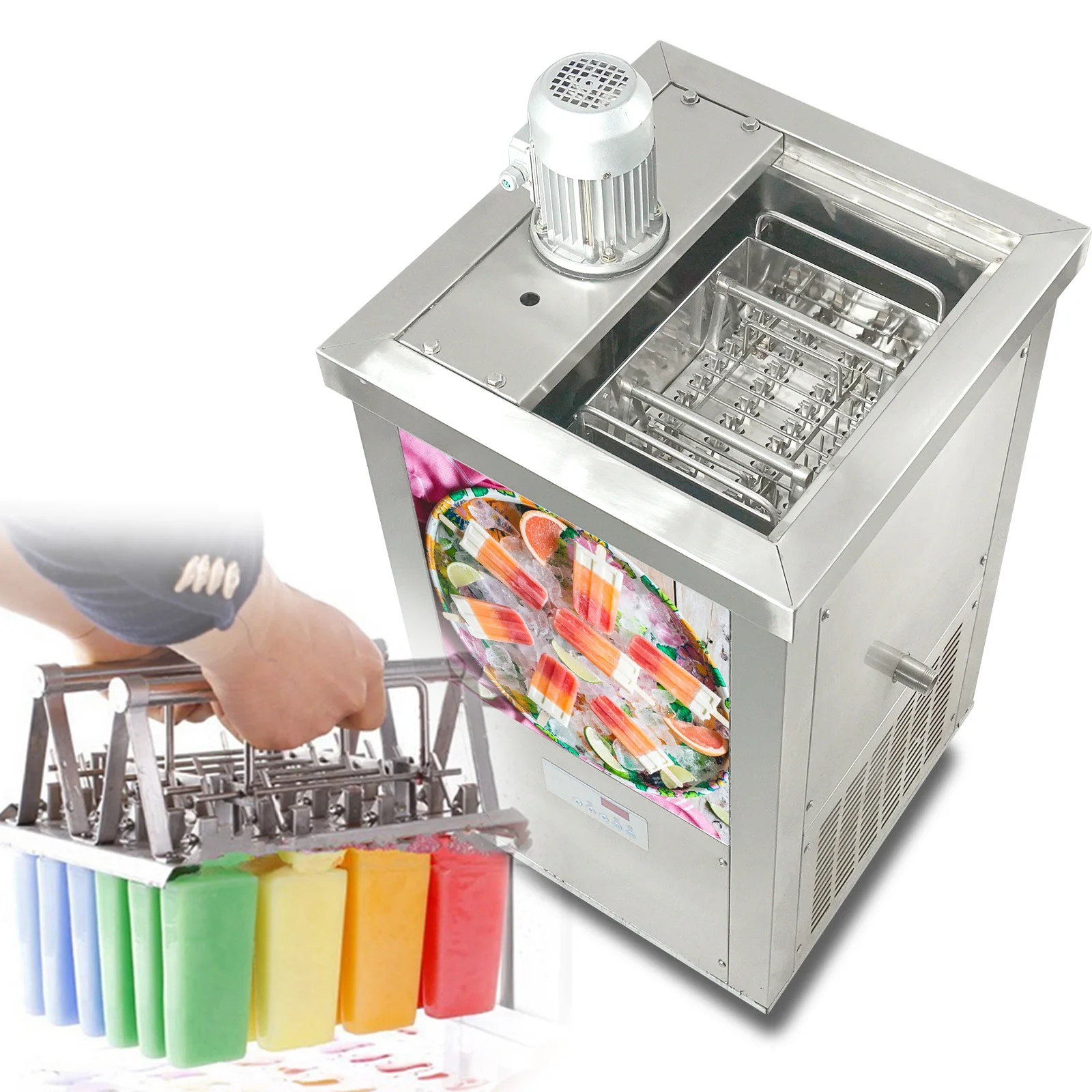 Commercial Ice Lolly Popsicle Making Machine with CE for Sale