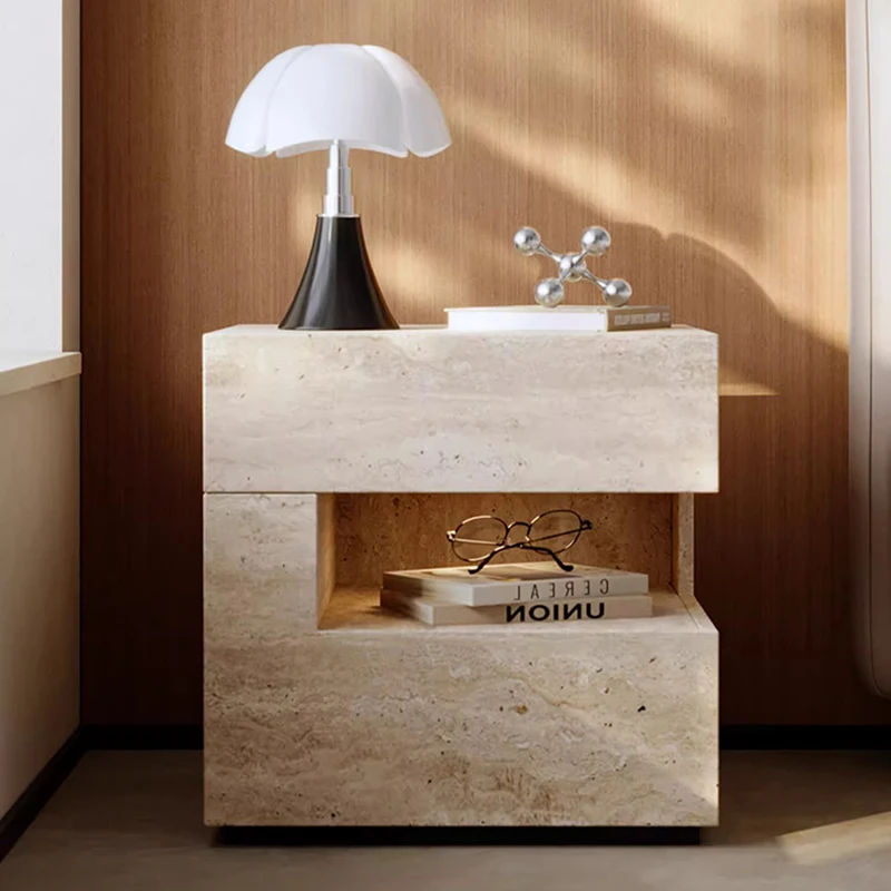Wabi Sabi Minimalist Nightstands Rectangle Trendy Premium Glam Nightstands Bedroom Hidden Storage Mesilla De Noche Furniture Wabi Sabi Minimalist Nightstands Rectangle Trendy Premium Glam Nightstands Bedroom Hidden Storage Mesilla De Noche Furniture