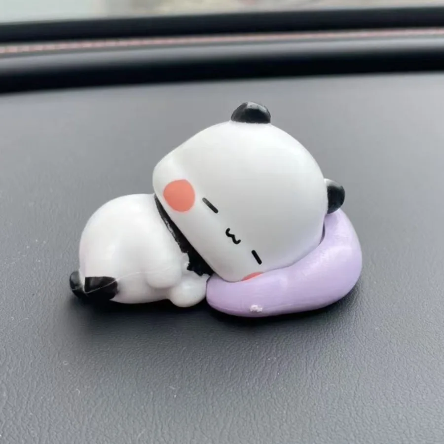 Cute Bubu Dudu Panda Bear Figure Toy Collectible Anime Accessories Kawaii Bear Doll Ornament Home Decor Birthday Christmas Gift