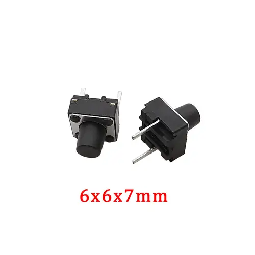 20/50/100Pcs Micro Tactile Switch Momentary Tact DIP Switch 2Pin 6 x 6mm Micro Touch Push Button Switch High 5mm 6mm 7mm 8mm 9mm - Image 11